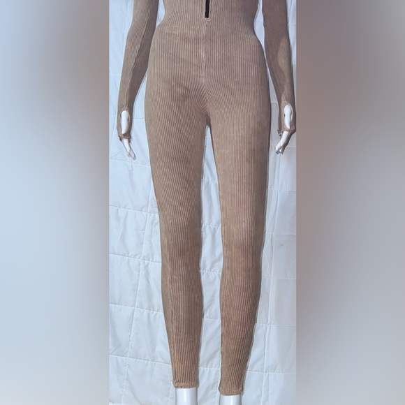 Mineral Wash Jumpsuit - Light Brown - Picture 4 of 4